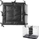 Black Dog Crate Divider Panel with Ties 23.62 x 21.65 Inch Soft Thick Dog Kennel Divider for Puppy Training Dog Crate Accessories (Fits 36" Crates,Excluding Crate)