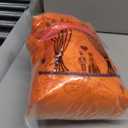 8x10FT Orange Backdrop Curtains for Wedding Parties, Wrinkle Free Polyester Photography Backdrop Drapes for Baby Shower Birthday Parties Easter Stage Background Stand Decorations 4x10ft,2 Panels