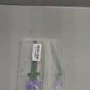 4 Pcs Borosilicate Color Transparent Glass Spoons,Cute Flower Long Handle Spoons for Ice Cream Dessert Coffee Stirring (Purple Bud Spoon)