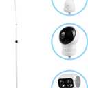 Adjustable Universal Baby Monitor Floor Stand Holder Mount Compatible with eufy 720P Video/eufy Security SpaceView/eufy Spaceview S Baby MonitorWhite