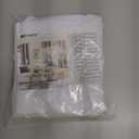 BGment White Curtains 48 Inches Length for Window - Rod Pocket 34 Inch Wide Short Drapes for Bedroom Kitchen Cabinet Cafe Basement Privacy, 2 Panels, 34 x 48 Inch