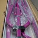 Foldable Gymnastics Kip Bar with Mat and Ring Set,3' to 5' Height Adjustable,Kids Gymnastic Equipment for Ages 3-15,Indoor and Home Training- Max Load 350LBS (VIOLET)