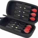 Dart Case for 6 Steel Tip Darts and 3 Flights, Hard Shell Storage Box with Foam Insert and Zipper, Portable Dart Holder for Travel and Competition