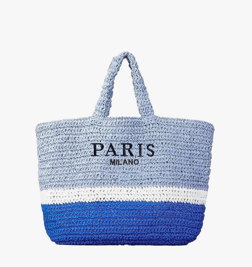 Large Straw Beach Bag for Women Summer Woven Shoulder Tote Bag Straw Purses and Handbags for Vacation