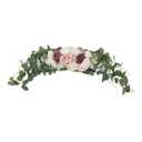 Flower Garland Artificial Rose Vine Flowers Hanging Fake Roses Vines for Wedding Birthday Party Valentines Christmas Room Wall Arch Decor,  Set of 2