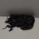 Black Wavy Long Hair Fashionable Breathable Mesh Safe Black Curly Synthetic Hair Daily Dating