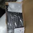 Rechargeable Bluetooth Keyboard and Mouse Combo for iPad, Ultra-Slim Portable Wireless Mouse Keyboard for iPad Pro Air Mini iPhone Samsung Tablet Cell Phone Android, iPadOS/iOS 13 and Above (Black)