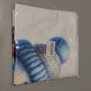 Gqtt Blue Christmas Pillow Covers 18x18 - Blue and White Winter Snowman, Bird Throw Pillow Covers, Snowman Christmas Decorations