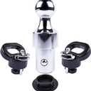 GELUOXI 60638 Gooseneck Hitch Kit 2-5/16" Gooseneck Ball & Safety Chain Kit, 38,000 lbs GTW Replacement for Dodge Ram 2500 3500 Trucks 2013-2023