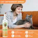 Cat Deterrent Spray, Natural Cat Repellent for Urine Marking, Cats Scratch Deterrent & Training Aid Spray to Safe for Furniture & Plants, Indoor & Outdoor Use  5.92 fl oz
