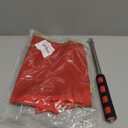 4pcs Horse Training Flag, 5.25 Feet Red Telescopic Flag Poles with 17.1x17.1inch Retractable Horse Training Equipment Horse Flag (Four Colors)