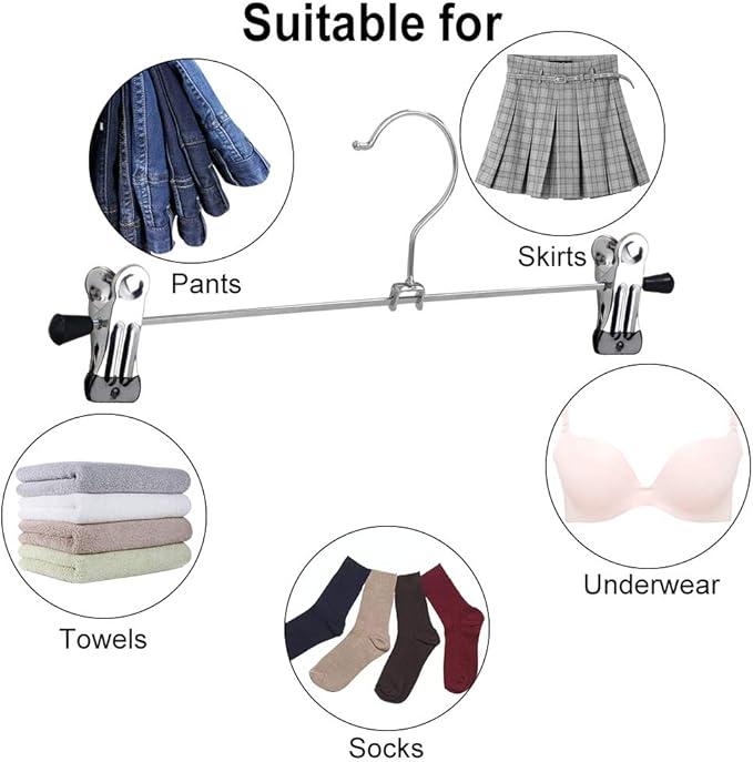 Metal Pants Shorts Hangers, 7Pcs
