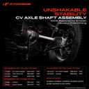 A-Premium CV Axle Shaft Assembly Compatible with Chrysler Town & Country, Grand Voyager & Dodge Grand Caravan & Plymouth Voyager, 1996-2007, FWD Only, Front Left Driver Side