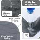 Accompagner Incontinence Bed Pads Washable Waterproof, Ultra-Absorbent Reusable Underpads for Diaper Changing, Nursing, Bedridden, Adults, Seniors, Kids and Dogs (Dark Gray, 36"x36"(Pack of 4))