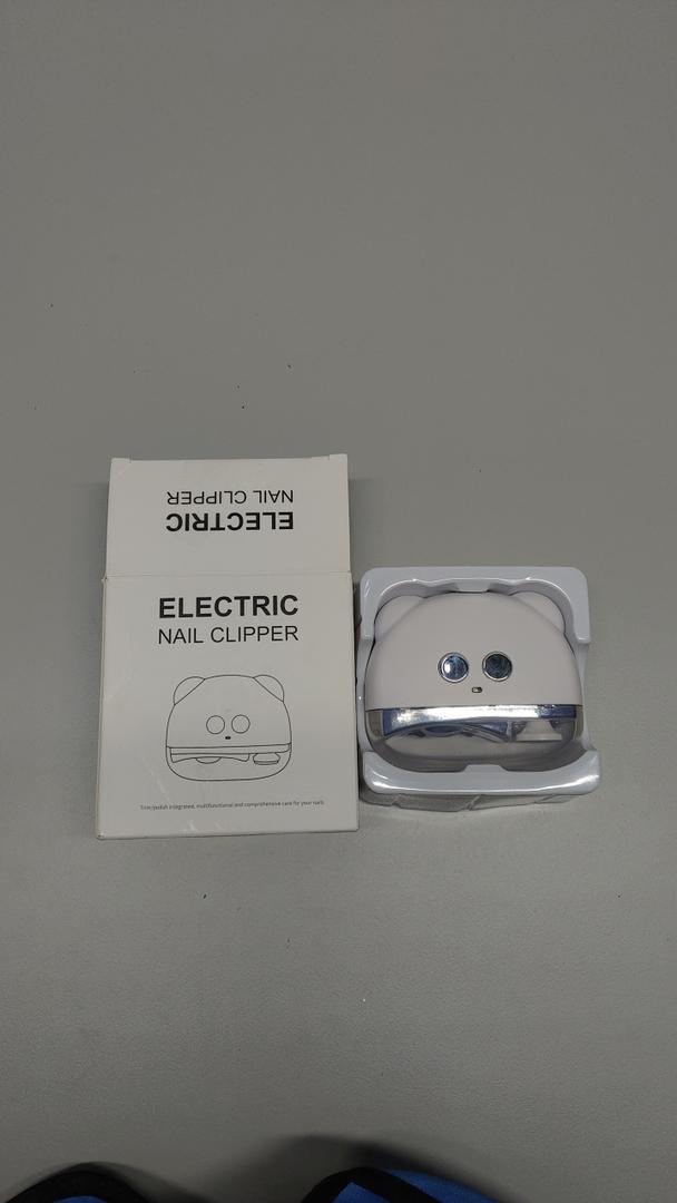 Electric Nail Clippers, Rechargeable 3-Speed Electric Nail Trimmer with LED for Toenail & Fingernails, Portable for Seniors Men Women (White)