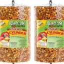C&S Ready to Use Hot Pepper Bird Seed Cylinder, Spicy Wild Bird Outdoor Feeder with Hanger, 1.76 Pound Cylinder, 2 Pack, BBD: 10/21/2028