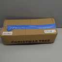 4ft Lighted Halloween Black Christmas Tree, Artificial Christmas Tree with Lights,Small Snowy Artificial Xmas Tree for Home, mini Table Tree not pre lite,Shops and Holiday Decoration