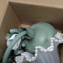 AQDZCNF Flower Table Lamp,LED Reading Light Bedside Vintage Flower Night Light,3 Colors Modes Kawaii Bedside Lamps Decor,Living Room Bedroom Room Lighting Table Lamps Home Decoration (Green Pearls)