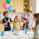 2 x 40Pcs Happy Birthday Plates and Napkins Set, Disposable Polka Dot Paper Plates Party Plates and Napkins for Birthday Party Supplies Tableware Set