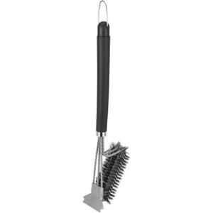 Grill Brush, Grill Scraper Stainless Steel BBQ Brush Single Head Barbecue Cleaning Brush Scraper Kitchen Accessories