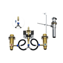 Upgraded 9000 Series Rough-In Valve with Drain Assembly,1/2-Inch IPS Connections,Compatible with Moen Widespread Bathroom Sink Faucet,Featuring M-PACT Technology, Brass,Upgraded for Flawless Alignment