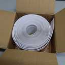 Vinyl Baseboard Molding Trim 3 Inch x 20 Feet Peel and Stick Baseboard Trim Flexible PVC Cove Base Moulding Self-Adhesive Trim for Garage Bathroom Cabinet Floor Walls, White