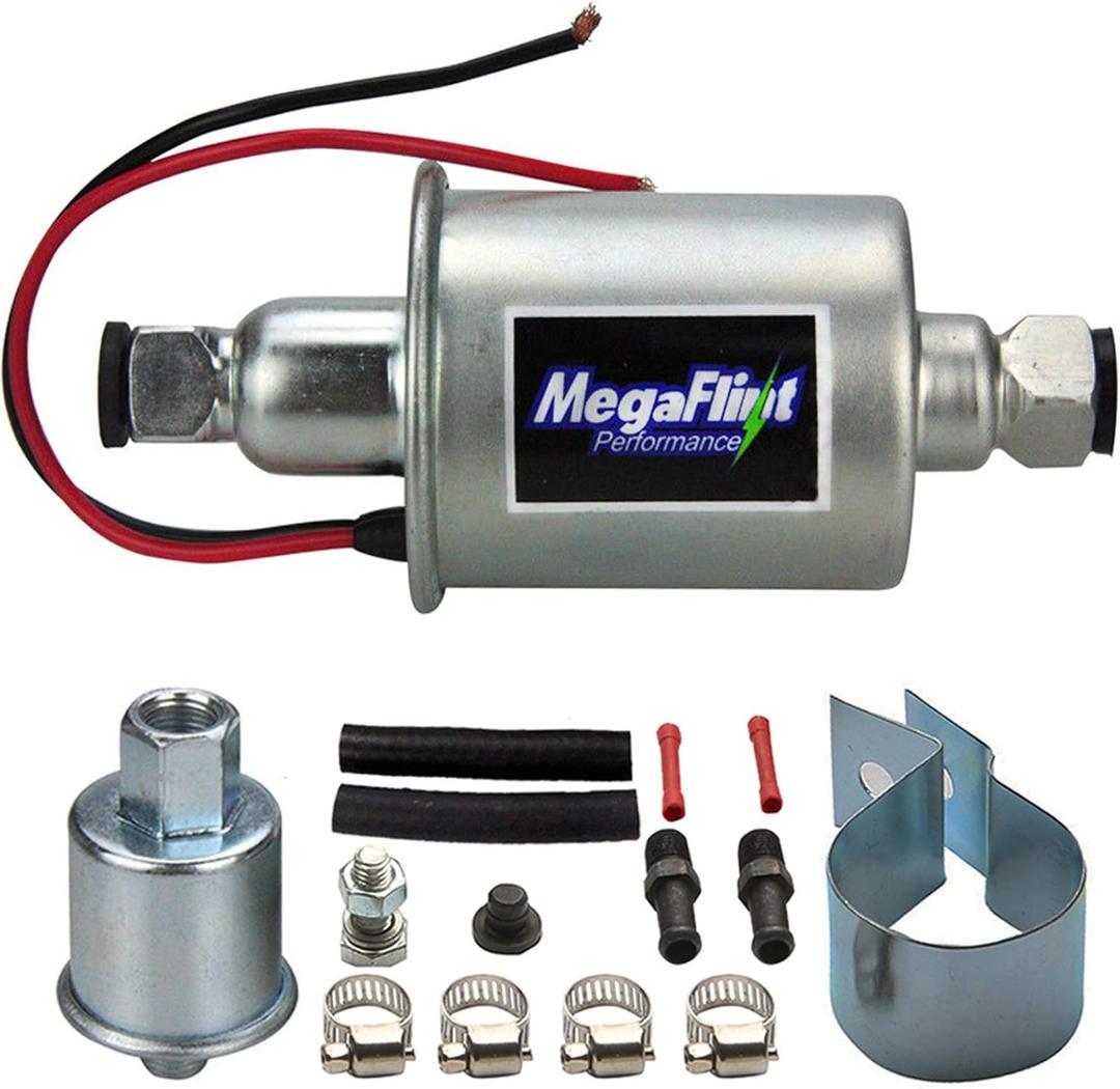 Inline Fuel Pump 12V Universal Electric Fuel Pump Low Pressure 5-9 PSI For Gas Diesel E8012S HEP-02A