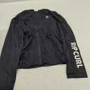 Rip Curl Women's Long Sleeve Zip-up, Hooded Rashguard with UPF 50+ Sun Protection-Quick Dry, Moisture-Wicking Swim Shirt (Large, Black)