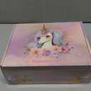 HYRIXDIRECT Unicorn Gifts for Girls Age 3 4 5 6 7 8 9 10 Years Old with Star Light Up Pillow Stationery Plush Diary Water Bottle Mirror Change Purse Bracelet Teen Christmas Birthday