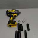 1200N.m Impact Wrench for DeWalt 20V Battery (no battery), 20V 1/2 Cordless Impact Gun, 900Ft-lbs Electric Impact Driver with 3-Speed Control, 6 Pcs Impact Sockets Included, Tool Only