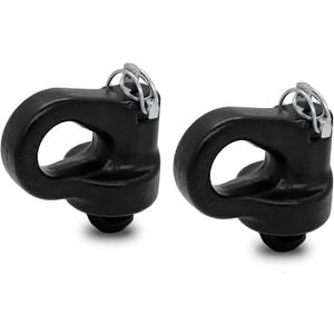 60691 Puck System Gooseneck Hitch Safety Chain Anchors, Compatible with 2013-2025 Ford F250 F350 F450, 2016-2025 Chevrolet Silverado, GMC Sierra & 2016-2024 Nissan Titan XD, 38000 lbs GTW, 2 PCS