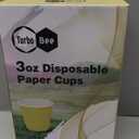 Turbo Bee 600Pack 3oz Small Paper Cups,Disposable Yellow Bathroom Cups for Party, Picnic,Travel and Event