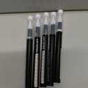 ARTISTRO 5 White Paint Pen for Rock, Glass, Ceramic, Wood, Tire, Fabric, Metal, Canvas, Marking, Painting - Set of 5 Acrylic Paint Markers Water-based - Brush Tip with Automatic Ink Control System