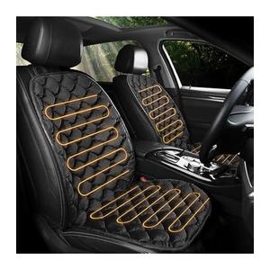 Mrsenloi 2 PCS Seat Cushion Comfortable Winter Seat Cover, Gifts for Family (Black)