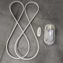 AJZLQA Led Dining Room Pendant Light, Linear Design Led Pendant Light Adjustable Height, Featuring an Irregular Ring-Shaped Light Strip, Dining Room, Living Room, Kitchen Linear Chandelier (White)