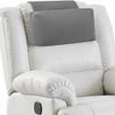 Neck Pillow for Recliner Chair, 14" Adjustable Recliner Pillow for Headrest, Soft Velvet Non-Slip Head Pillow for Recliner, Couch, Chair, Sofa (Grey)