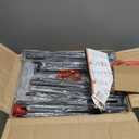 Wardrobe Closet,Portable Clothes Rack with 4 Tiers Shelves,Freestanding Closet Organizers and Storage System with Hanging Rods,Steel Clothing Rack Suitable for Cloakrooms,Bedrooms,Entrances,etc.Black