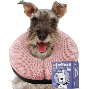 Soft Inflatable Dog Cone Collar - Medium/Large/Small, Cat Size - Dog Neck Donut, E Collar Alternative for Recovery