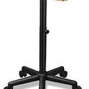 Chetunju Golden Salon Tray Premium Aluminum Rolling Tray Adjustable Height Use for The Tattoo Tray Hairstylist Tray with Wheels(Golden)