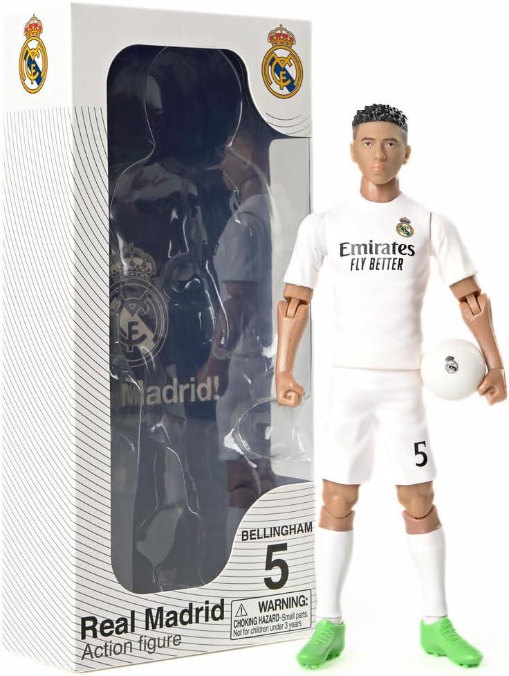 Banbo Toys Real Madrid CF Jude Bellingham 8" Collectible Soccer Action Figure