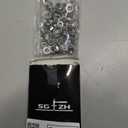 5/16-18 Serrated Flange Hex Lock Nuts 50Pcs 304 Stainless Steel 18-8, Full Thread, Hex Drive, Bright Finish by SG TZH