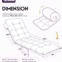 Outdoor Chaise Lounge Chair Cushion, 71 x 22 x 4.7 Inches Waterproof Chaise Lounge Cushions Thickened for Outdoor Furniture, Non-Slip Patio Lounge Chair Cushions, Purple Floral Leaf