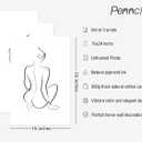 Minimalist Line Wall Art Woman Body Outline Wall Art Prints Women Figure Drawing Painting Body Line Art Wall Decor Female Wall Art Abstract Woman Silhouette Canvas Aesthetic 16x24x3 Inch Unframed, 1 PCS