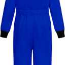 Aoiviss Astronaut Costume for Kids, Space Costume Space Suit for Boys Girls NASA Astronaut Cosplay Role Play Dress Up (Blue, 9-10/150)