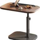 Tv Tray Table with 360° Rotation and 180° Flip Tabletop - Ideal Recliner Table for Bedside, Sofa, or Small Spaces, Adjustable Bedside Table and Chair Side Table