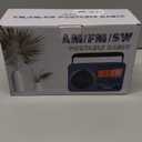 NOAA Weather Alert Radio,Digital AM FM Shortwave Radio with Best Reception,4000mAh Rechargeable Portable AM FM,Support SD Card (Deep Dark)