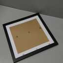 Betionol Diamond Painting Frames, Display 12x12in/30x30cm Diamond Painting Pictures or Photos, Black Natural Solid Wood Picture Frame with Acrylic Protection Glass, Back Mat And Hanging Kit