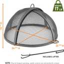 Good Directions Fire Pit Spark Screen Hinged for Easy Access