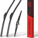 22"/21"/14" Windshield Wipers Blades Replacement for Honda Pilot 2015 2014 2013 2012 2011 2010 2009 2008 2007 Front Wiper Blades for My Car(Set of 3) U/J Hook