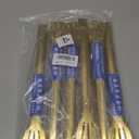 Supkiir 6 Pack 12 Inch Gold Serving Tongs, Stainless Steel Salad Serving Tongs for Buffet, Serving Utensils Gold Tongs for Serving Food Wedding Party Catering Barbecue